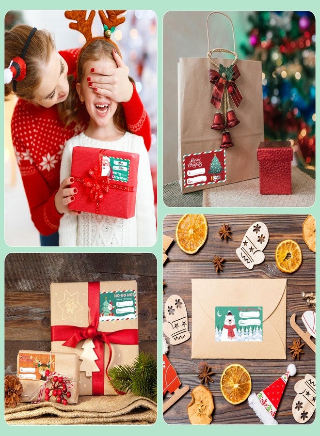 OHOME 500 PCS Christmas Gift Tags - Gift Tags for Christmas Presents | Christmas Gifts for Women Men Mom - Christmas Wrapping Paper - Christmas Decorations,2.95 x 1.6 Inch - Image 4